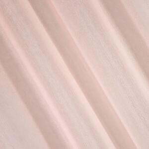 Eurofirany Růžová záclona na kroužcích ADEL 140x250 cm