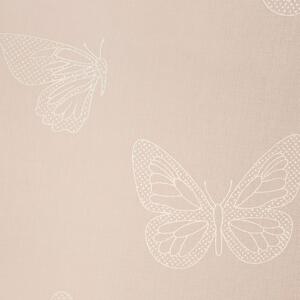 Eurofirany Růžová záclona Mariposa 140x250 cm