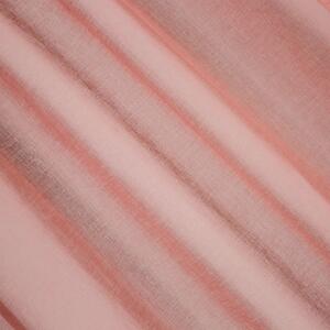 Růžová záclona na pásce DOLLY 140x250 cm