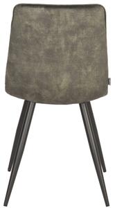 Tmavě zelená sametová jídelní židle LABEL51 Jelt
