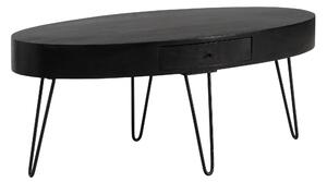 KONFERENČNÍ STOLEK, černá, dřevo, 100/50/40 cm MID.YOU, Online Only