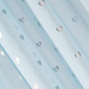 Dekorační vzorovaná záclona s kroužky LOVELY modrá 140x250 cm MyBestHome