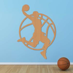 DUBLEZ | Dárek pro basketbalistu - Dřevěná nálepka