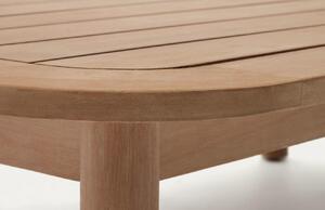 Dřevěný zahradní konferenční stolek Kave Home Sacova 140 x 89 cm