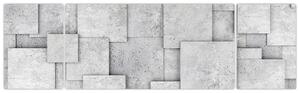 Obraz - Abstrakce betonových kachliček (170x50 cm)