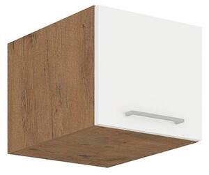 Uzavřená horní kuchyňská skříňka Woodline 40 NAGU-36 1F, Barva: Dub lancelot / bíly lesk Mirjan24 5902928816457