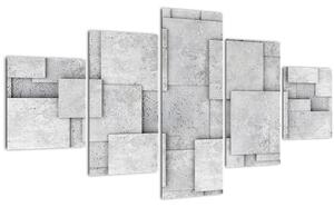 Obraz - Abstrakce betonových kachliček (125x70 cm)