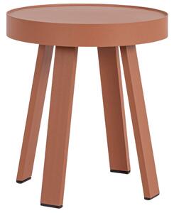 Červený kovový zahradní odkládací stolek Bizzotto Spyro