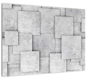 Obraz - Abstrakce betonových kachliček (70x50 cm)