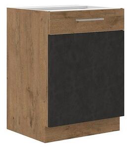 Spodní kuchyňská skříňka Woodline 60 D 1F BB, Barva: Dub lancelot / matera Mirjan24 5902928847673
