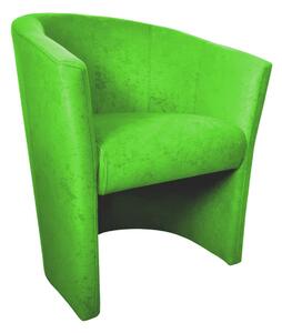 Elegantní křeslo do kanceláře Club Mikrofáze 12 - výrazná zelená