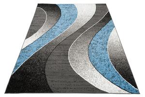 Chemex Moderní koberec Tap - vlnky 5 - modrý/šedý Rozměr koberce: 120x170 cm