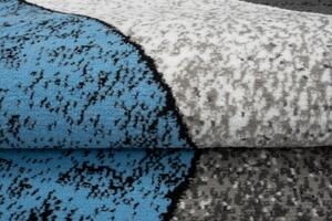 Chemex Moderní koberec Tap - vlnky 5 - modrý/šedý Rozměr koberce: 120x170 cm