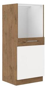 Kuchyňská skříňka pod troubu Woodline 60 DP-145 1F BB, Barva: dąb lancelot / dark wood Mirjan24 5903211312311