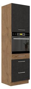Kuchyňská skříňka se zásuvkami Woodline 60 DPS-210 3S 1F, Barva: Dub lancelot / matera Mirjan24 5902928842999