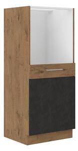 Kuchyňská skříňka pod troubu Woodline 60 DP-145 1F BB, Barva: dąb lancelot / dark wood Mirjan24 5903211312311