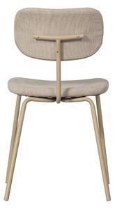 Hoorns Béžová čalouněná jídelní židle Dina