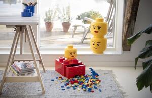 Žlutý úložný box ve tvaru hlavy LEGO® Boy 24 cm