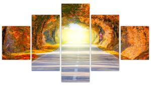 Obraz - Brána z korun stromů (125x70 cm)