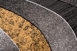 Chemex Moderní koberec Tap - vlnky 5 - žlutý/šedý Rozměr koberce: 120x170 cm