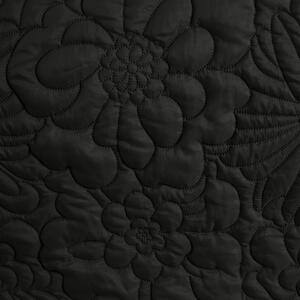 Eurofirany Černý přehoz na postel ALARA4 170x210 cm