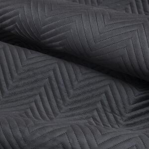 Černý sametový přehoz na postel SOFIA 220x240 cm