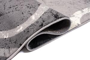 Chemex Moderní koberec Tap - vlnky 2 - šedý/krémový Rozměr koberce: 80x150 cm