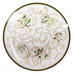 Servírovací talíř 30 cm Filo D´Oro BRANDANI (barva - porcelán, zlatá, bílá)