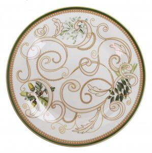Jídelní 18-ti dílná sada talířů Filo D´Oro BRANDANI (barva - porcelán, bílá, zlatá)