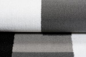 Chemex Moderní koberec Tap - čtverce 3 - tmavě šedý/bílý Rozměr koberce: 140x200 cm