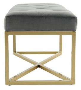 TABURETOVÁ LAVICE, kov, plast, textil, kompozitní dřevo, 90/40/40 cm - Online Only lavice, Online Only