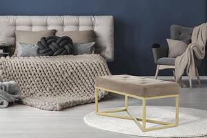 TABURETOVÁ LAVICE, kov, plast, textil, kompozitní dřevo, 90/40/40 cm - Online Only lavice, Online Only