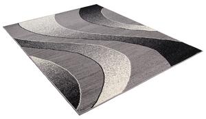 Chemex Moderní koberec Tap - vlnky 5 - šedý/bílý Rozměr koberce: 60x100 cm