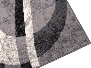 Chemex Moderní koberec Tap - vlnky 4 - šedý Rozměr koberce: 80x150 cm