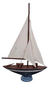 Dřevěná plachetnice 42 cm