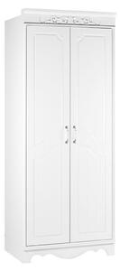 2-dveřová skříň Delia, bílá, 88x220 cm