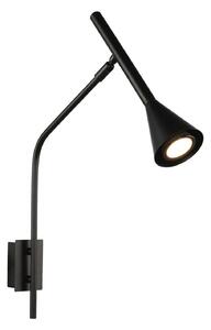 Moderní nástěnná lampa Gygnus černá