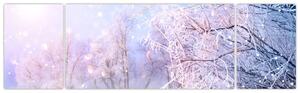 Obraz - Mrazivá zima (170x50 cm)