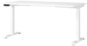 PSACÍ STŮL, bílá, 160/80/72-118 cm Novel