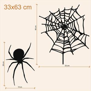 DUBLEZ | Dřevěná dekorace na Halloween - Pavouk