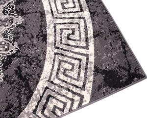Chemex Moderní koberec Tap - orientální 2 - tmavě šedý Rozměr koberce: 80x150 cm
