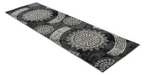 Chemex Moderní koberec Tap - orientální 2 - tmavě šedý Rozměr koberce: 60x100 cm