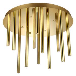 Moderní stropená svítilna Ilios 12 stmívatelná zlatá