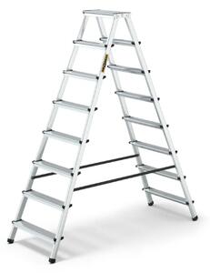 JAKS Oboustranný schůdkový žebřík 2 x 8 příček