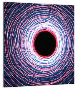 Obraz abstrakce kruhu (30x30 cm)