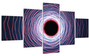 Obraz abstrakce kruhu (125x70 cm)