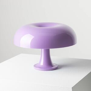 Artemide Stolní lampa Nessino, fialová, výška 22 cm, E14, Fialová / růžová / barva růže, Obývací pokoj / jídelna, Plast, Design