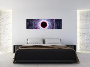 Obraz abstrakce kruhu (170x50 cm)