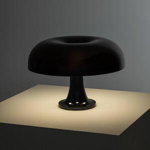 Artemide Stolní lampa Nessino, černá, výška 22 cm, E14, Černá, Obývací pokoj / jídelna, Plast, Design