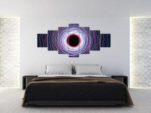 Obraz abstrakce kruhu (210x100 cm)